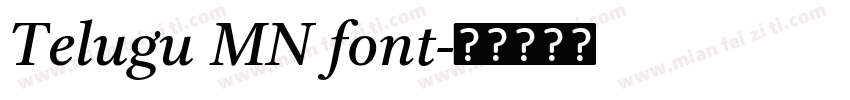 Telugu MN font字体转换